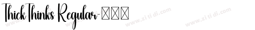 ThickThinks Regular字体转换